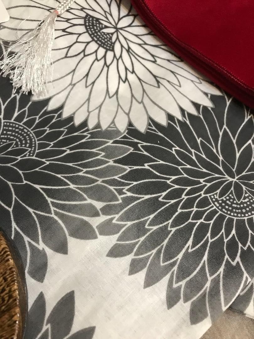 むじな菊浴衣+黒帯セットうるわし日本菊柄最高級浴衣セット 浴衣